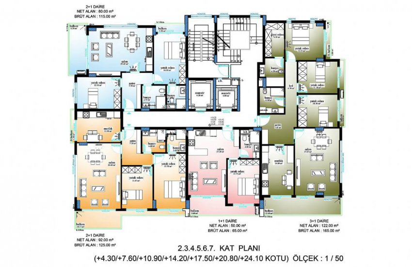 Новые квартиры в Турции на Знаменитой Улице в Алании 24