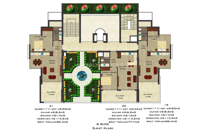 Quality Apartments Surrounded by Social Amenities in Alanya 34