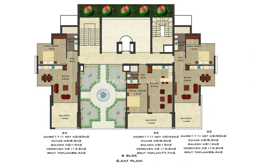 Quality Apartments Surrounded by Social Amenities in Alanya 35