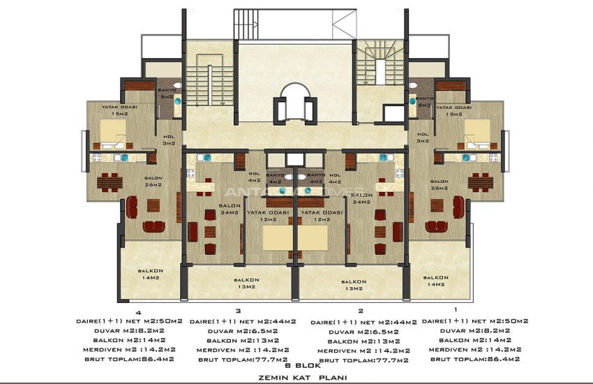 Quality Apartments Surrounded by Social Amenities in Alanya 38