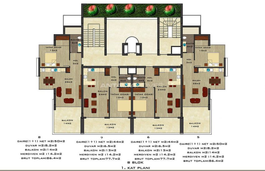 Quality Apartments Surrounded by Social Amenities in Alanya 39