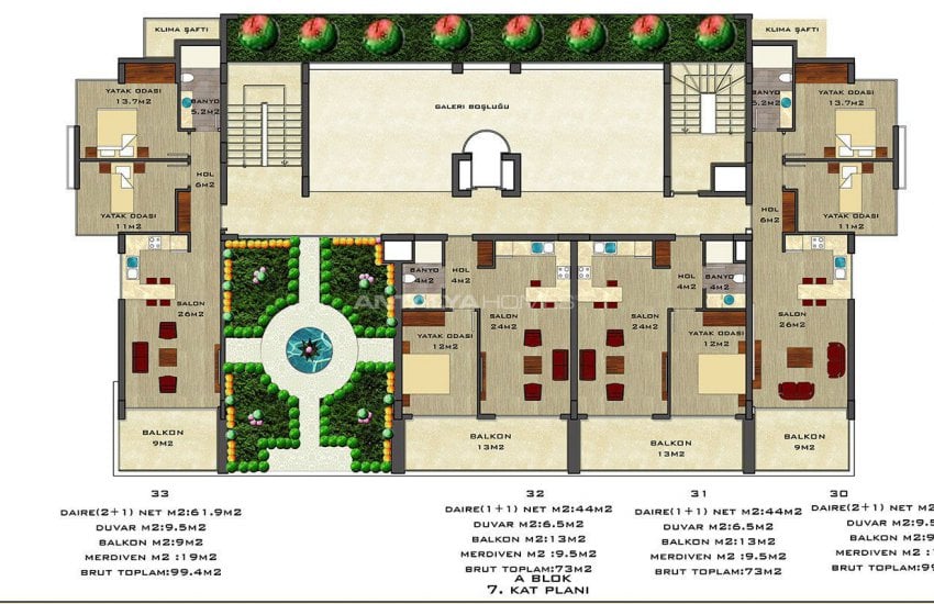 Quality Apartments Surrounded by Social Amenities in Alanya 25