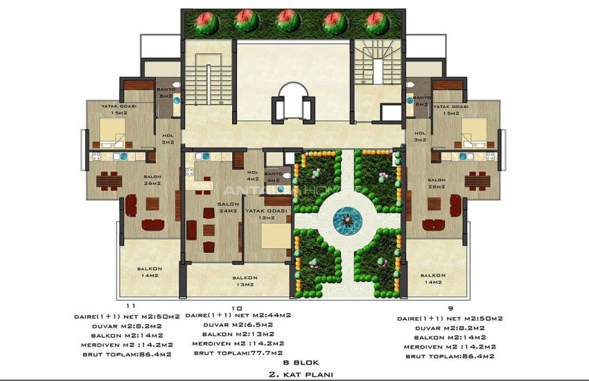 Quality Apartments Surrounded by Social Amenities in Alanya 31