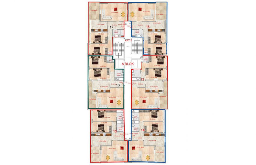 Berg Und Meerblick Wohnungen In Alanya Zentrum 37