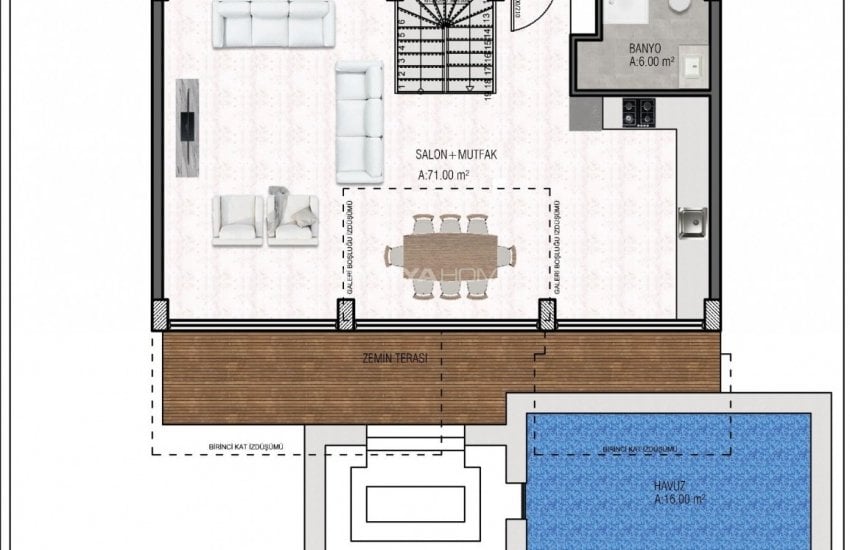 Brand New Villas in a High-quality Complex in Alanya Bektas 18