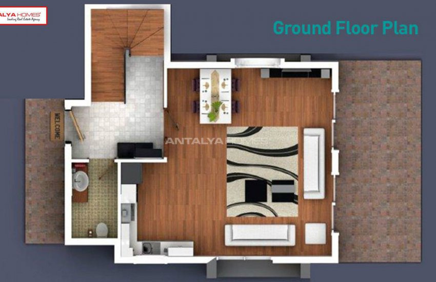 Spacious Villas with Private Garden in Alanya Konakli 11