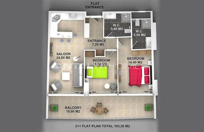 Unieke Appartementen Panoramisch Zeezicht In Kargicak 25