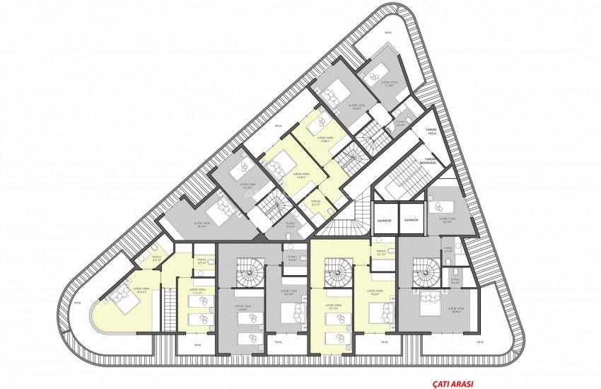 Alanya'nın Merkezinde Kleopatra Plajı'na Yakın Daireler 33