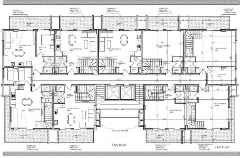 Centrally Located Apartments with Luxury Design in Oba 13