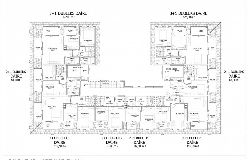 Central Apartments Intertwined with Nature in Alanya Oba 30