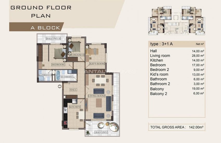 Charming Property with Separate Kitchen in Alanya Oba 9