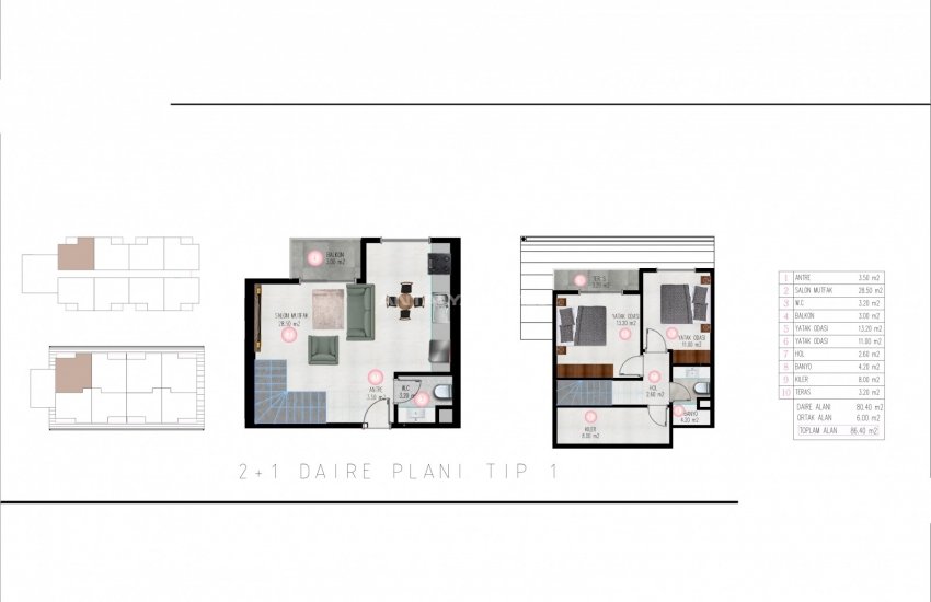 Central Alanya Real Estate for Sale in Tosmur 12