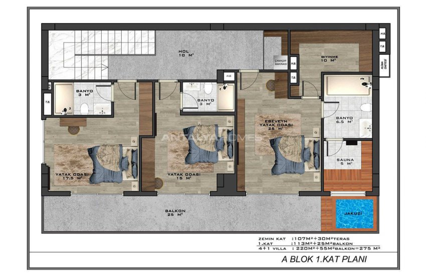 Cozy Detached Villas with Castle and Sea Views in Alanya 42