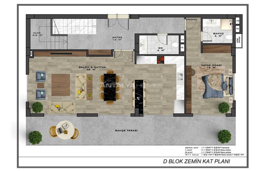 Cozy Detached Villas with Castle and Sea Views in Alanya 43