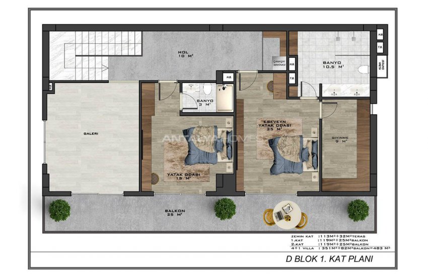 Cozy Detached Villas with Castle and Sea Views in Alanya 44