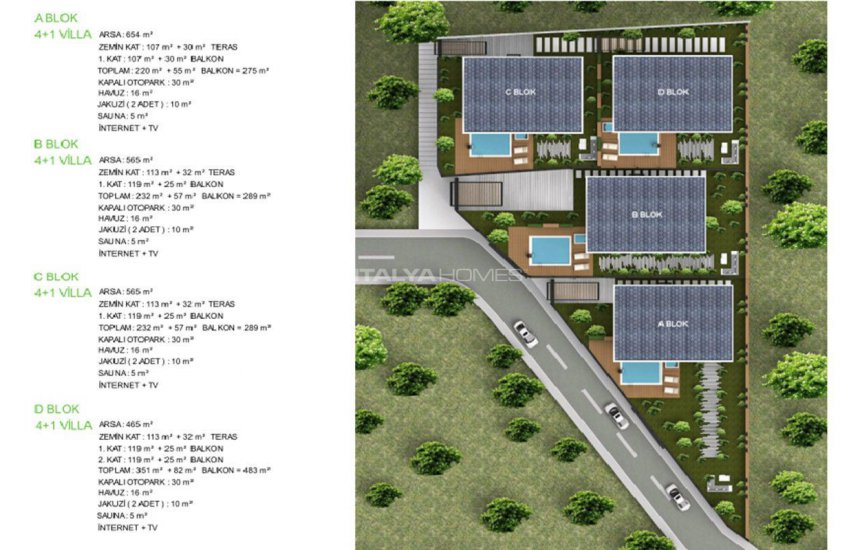 Cozy Detached Villas with Castle and Sea Views in Alanya 46