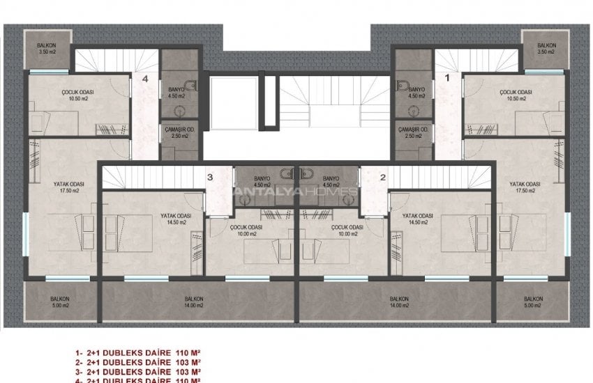 Alanya Mahmutlar'da Naula Antik Kenti'n Yanında Butik Proje 14