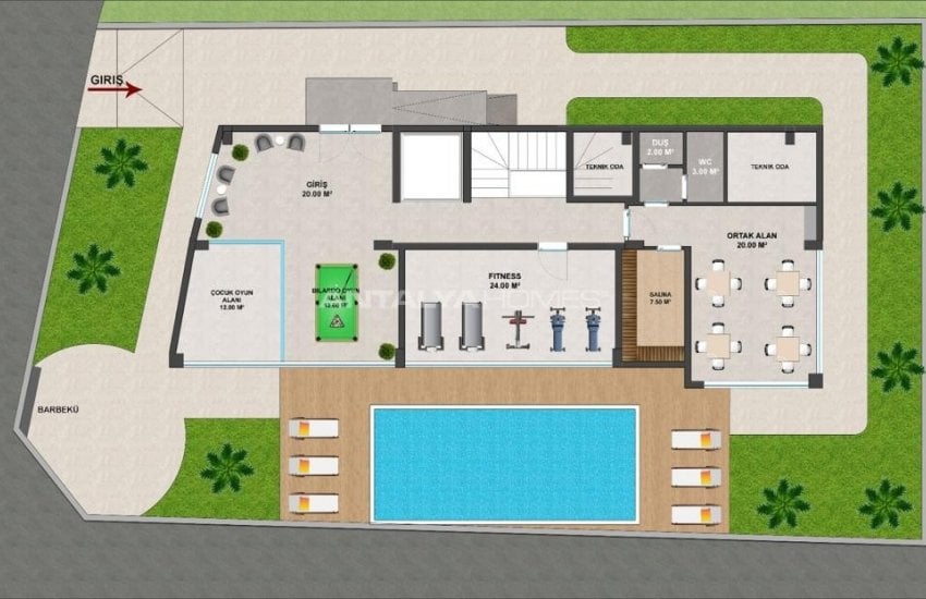 Alanya Mahmutlar'da Naula Antik Kenti'n Yanında Butik Proje 11