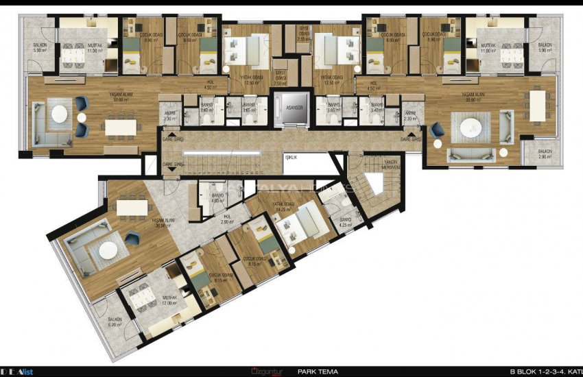 Well-positioned Quality Apartments in Konyaalti Antalya 35