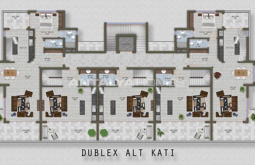 Excellent Apartments in the Attraction Center of Alanya 51