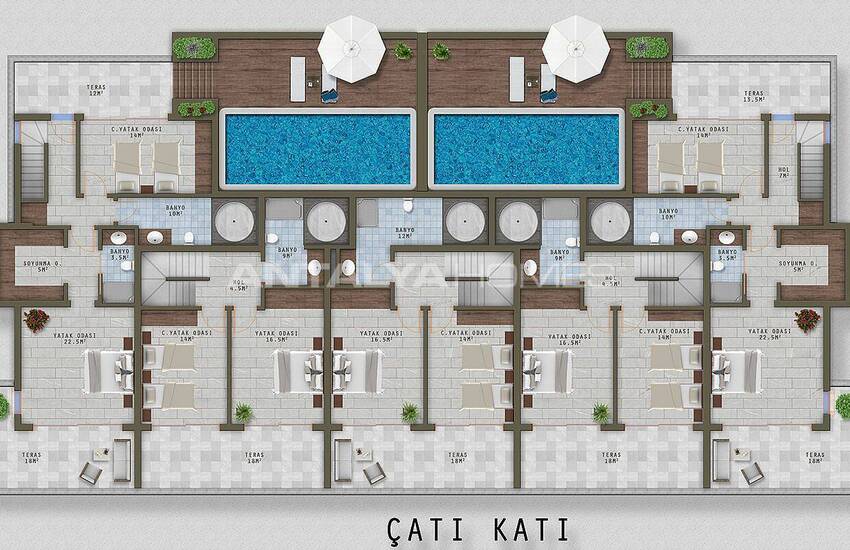 Excellent Apartments in the Attraction Center of Alanya 52