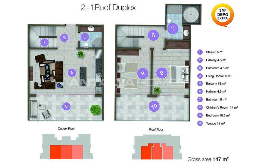 Excellent Apartments in the Attraction Center of Alanya 54