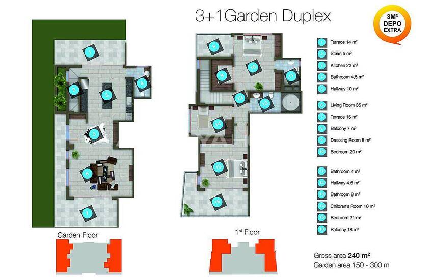 Excellent Apartments in the Attraction Center of Alanya 56