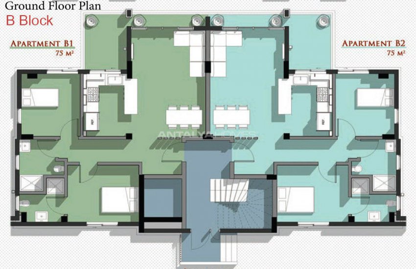 Новые Апартаменты в Белеке с Видом на Горы Тавр 44