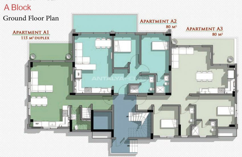Новые Апартаменты в Белеке с Видом на Горы Тавр 52