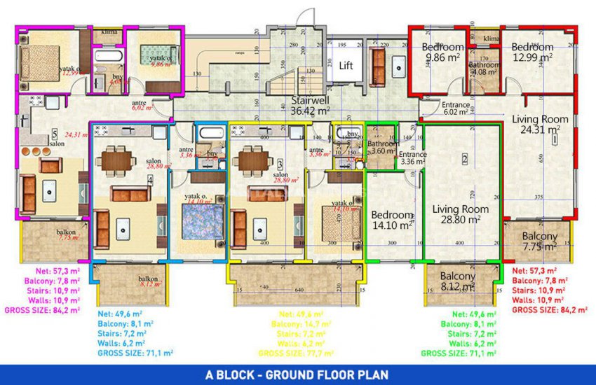 Well Located Apartments 550 Mt to the Beach in Avsallar 27