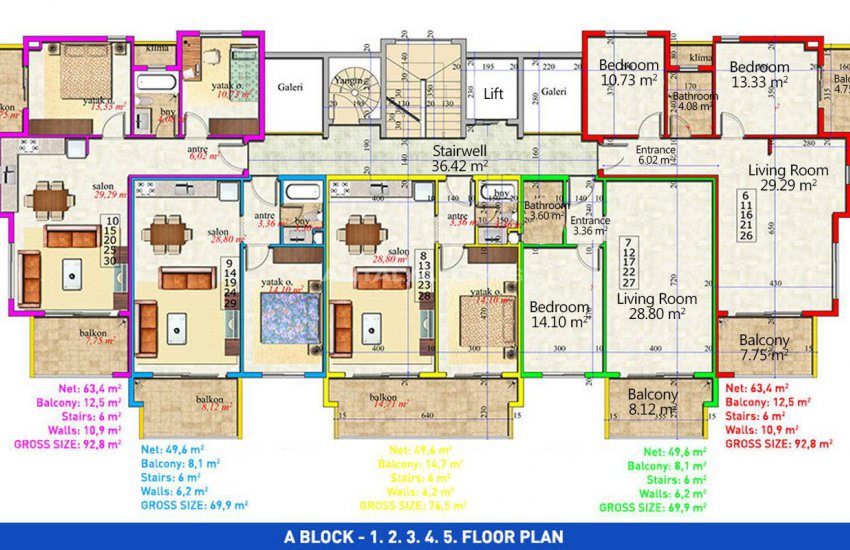 Well Located Apartments 550 Mt to the Beach in Avsallar 28