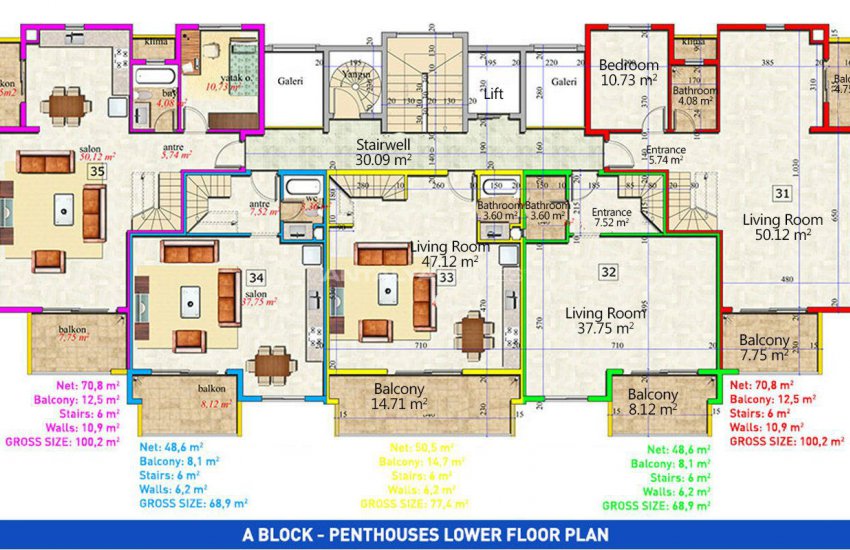 Well Located Apartments 550 Mt to the Beach in Avsallar 29