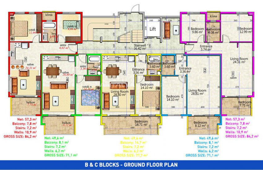 Well Located Apartments 550 Mt to the Beach in Avsallar 30