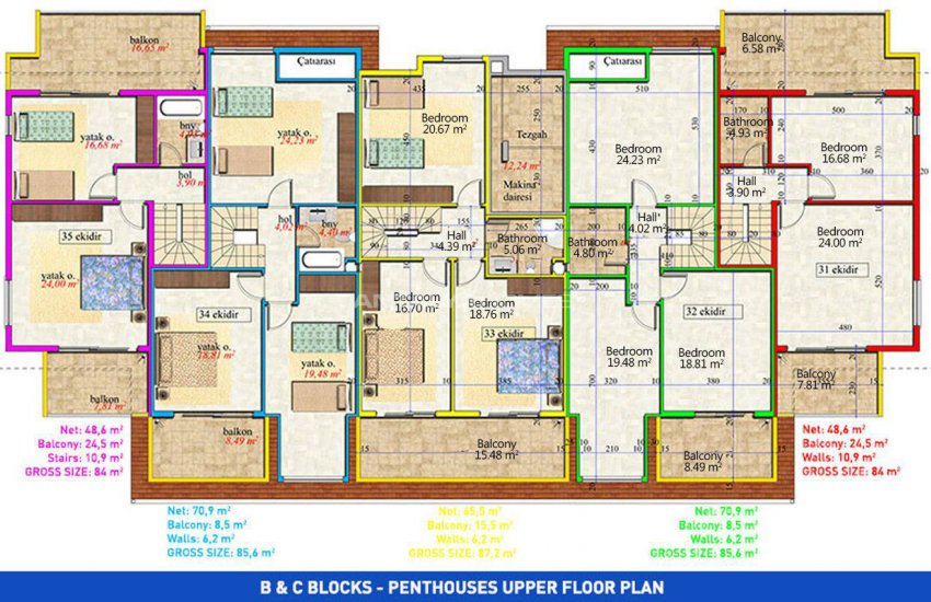 Well Located Apartments 550 Mt to the Beach in Avsallar 33