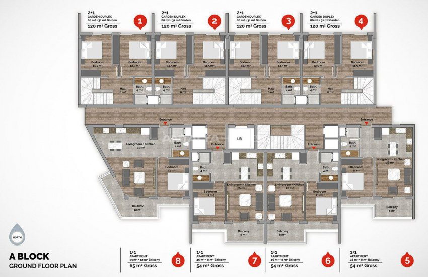Slimme Appartementen Met Luxe Faciliteiten In Alanya 46