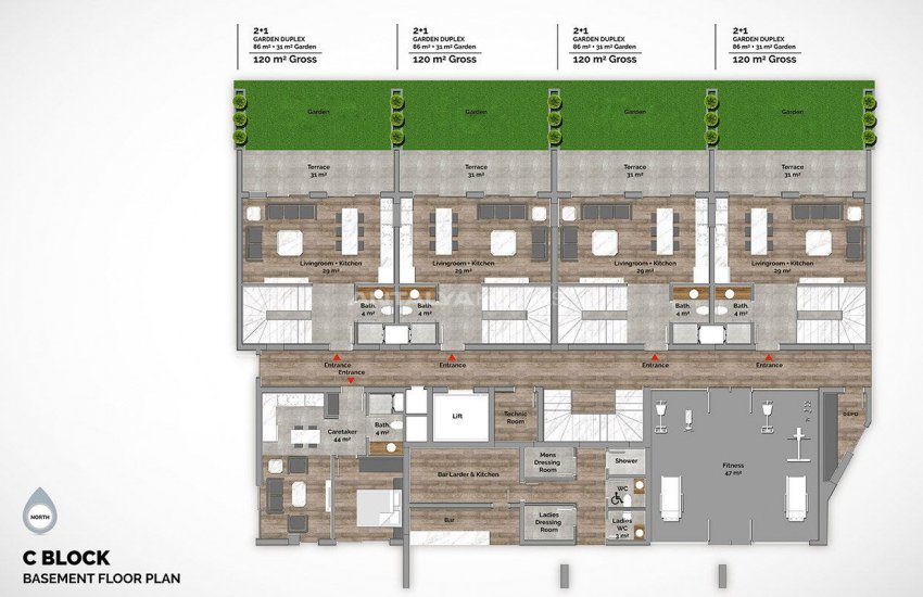 Slimme Appartementen Met Luxe Faciliteiten In Alanya 57