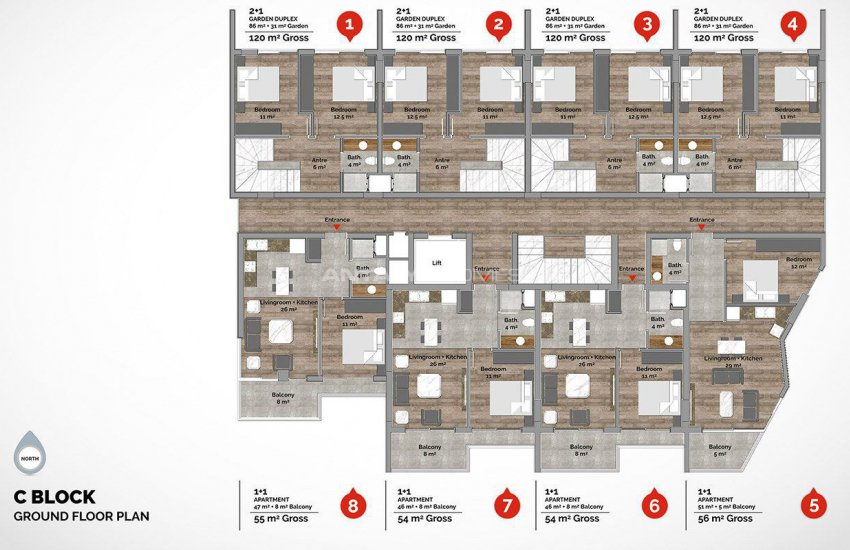 Slimme Appartementen Met Luxe Faciliteiten In Alanya 58