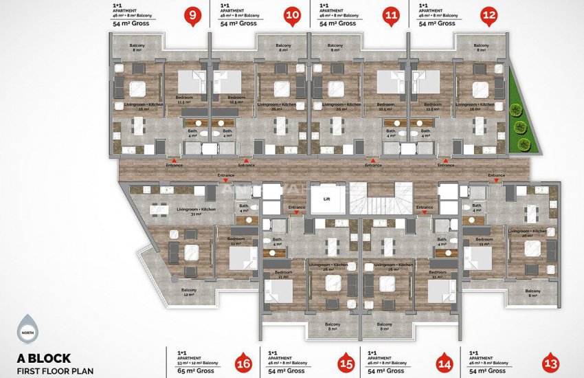 Slimme Appartementen Met Luxe Faciliteiten In Alanya 47