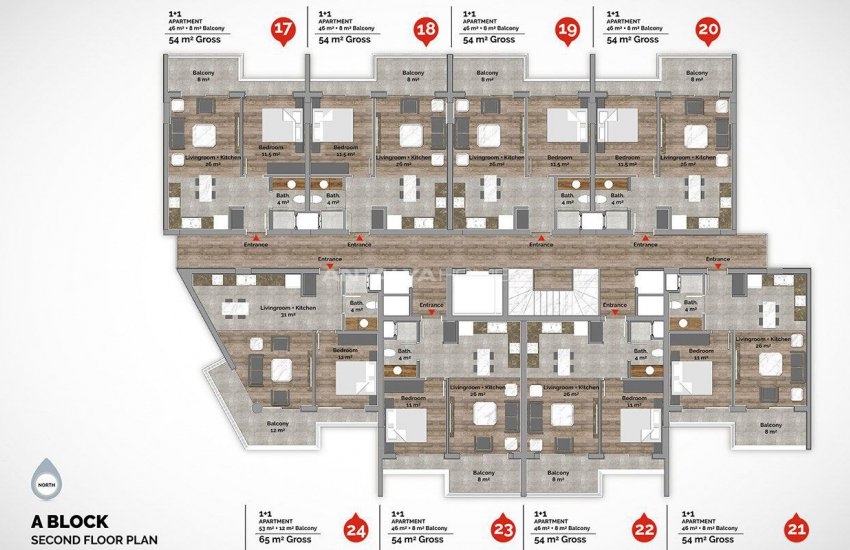 Slimme Appartementen Met Luxe Faciliteiten In Alanya 48
