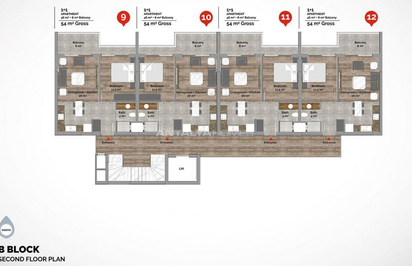 Slimme Appartementen Met Luxe Faciliteiten In Alanya 54