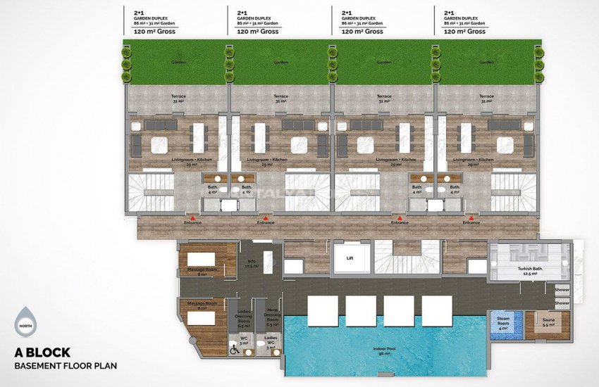 Slimme Appartementen Met Luxe Faciliteiten In Alanya 45