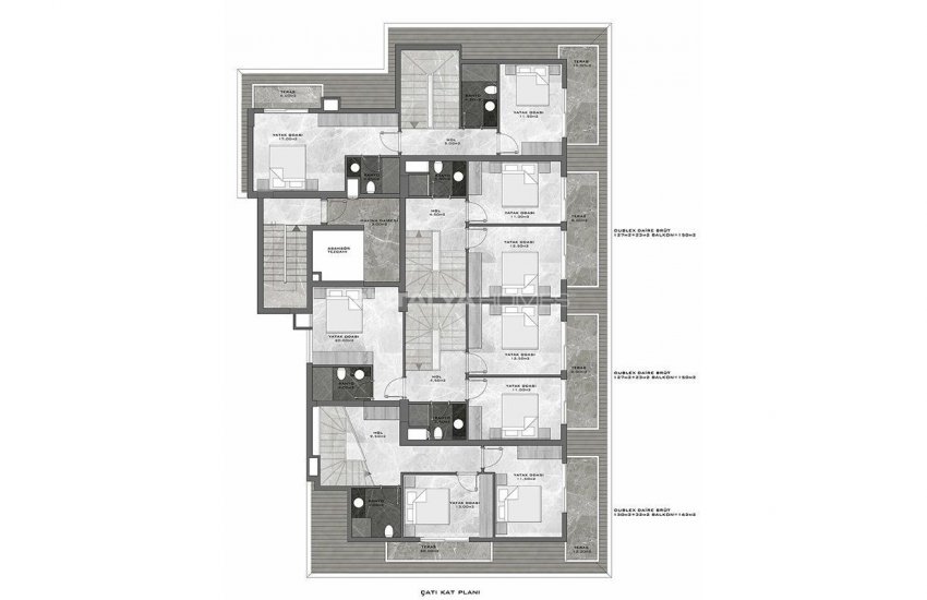 Alanya Mahmutlar'da Denize 350 Mt Modern Daireler 29