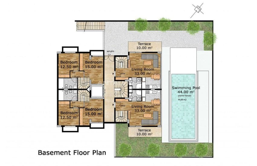 Apartments in Antalya at a Favorable Location of Konyaalti 33