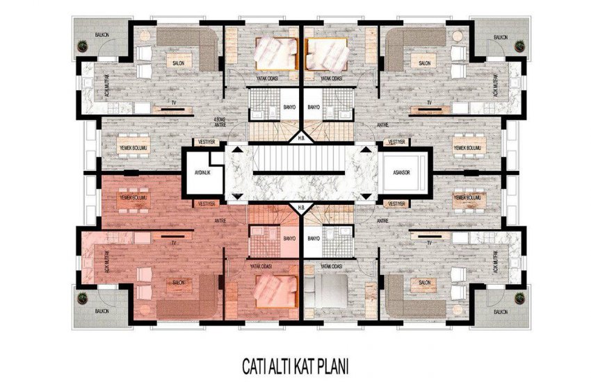 New-built Modern Apartments in Antalya Konyaalti 12