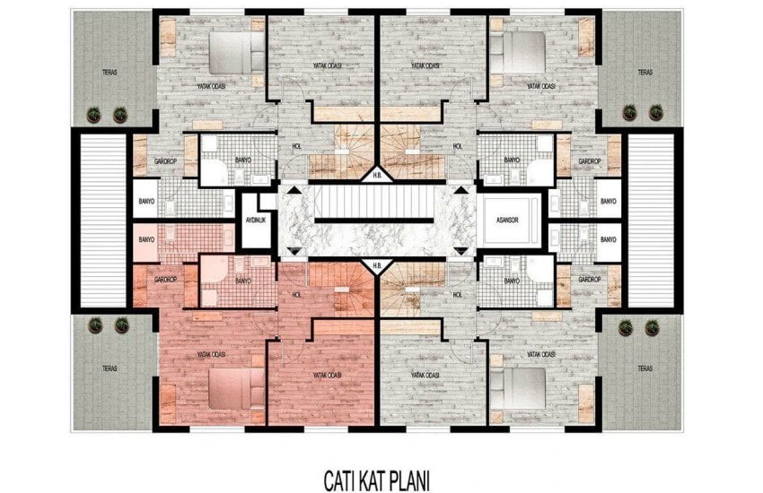 New-built Modern Apartments in Antalya Konyaalti 13