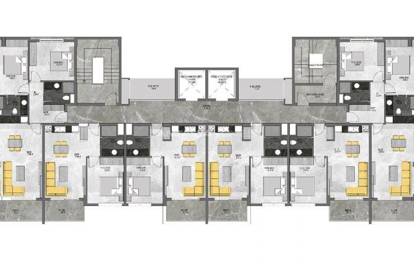 Квартиры в Алании Авсаллар в Комплексе с Концепцией Отеля 5 Звезд 20