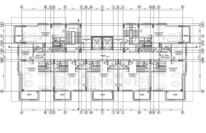 Квартиры в Алании Авсаллар в Комплексе с Концепцией Отеля 5 Звезд 21