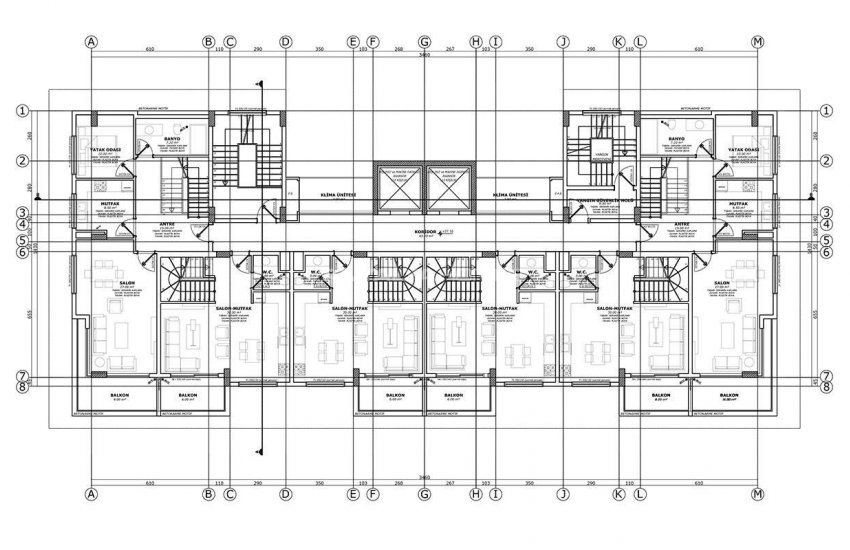 Квартиры в Алании Авсаллар в Комплексе с Концепцией Отеля 5 Звезд 22