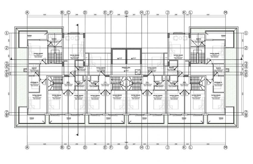 Квартиры в Алании Авсаллар в Комплексе с Концепцией Отеля 5 Звезд 24