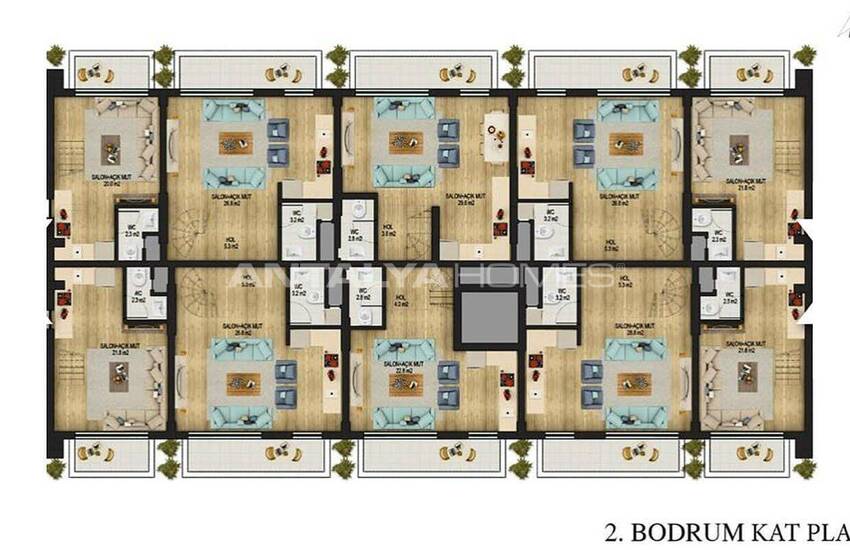 New Apartments with Convenient Design in Konyaalti Antalya 27